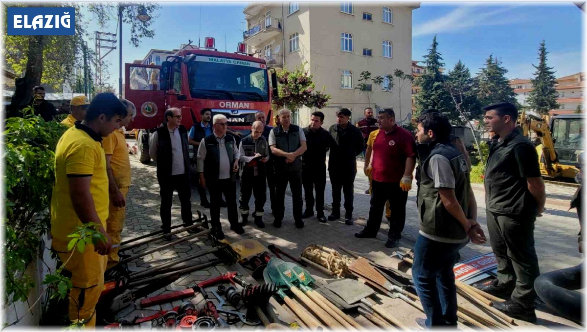 Elazığ'da orman yangınları ile mücadele eğitimleri sürüyor