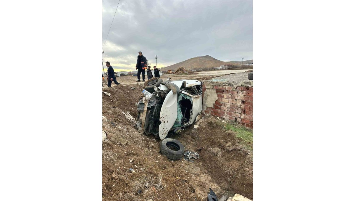 Elazığ'da otomobil aydınlatma direğine çarptı: 2 yaralı