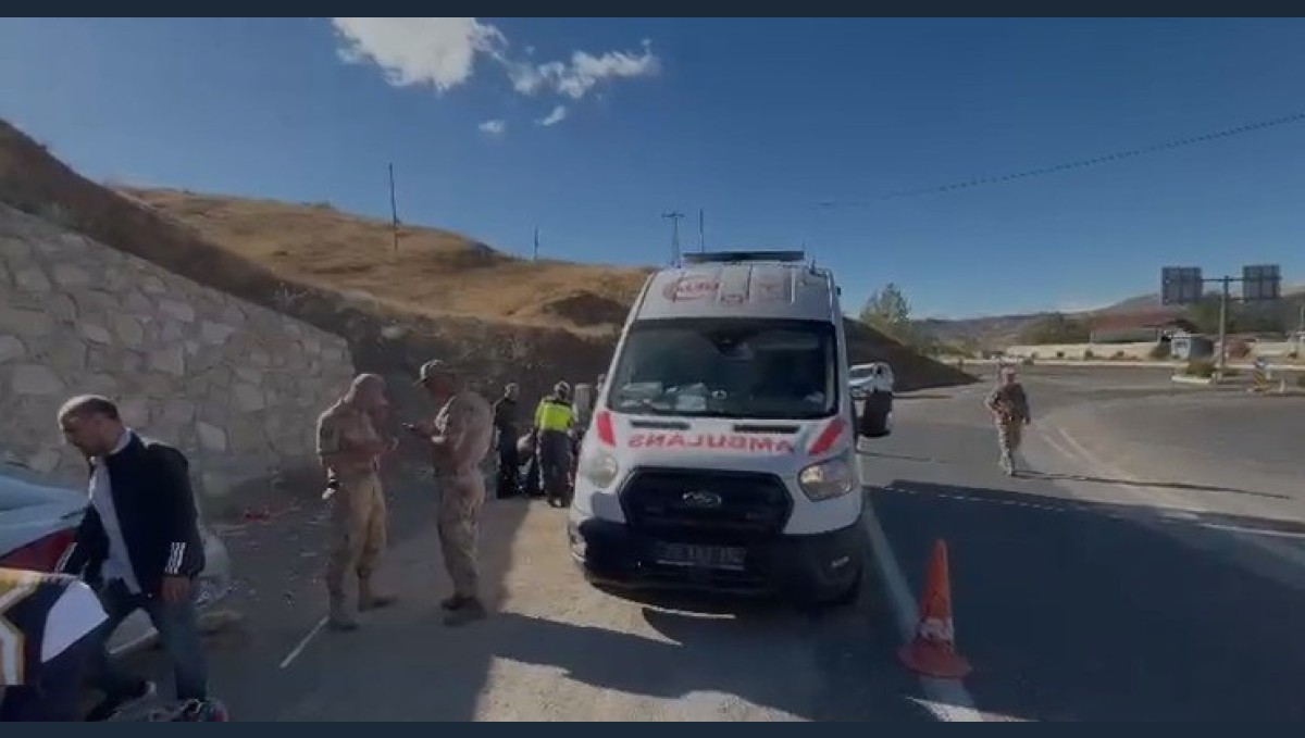 Elazığ'da otomobil durağa daldı: 1'i ağır 6 yaralı