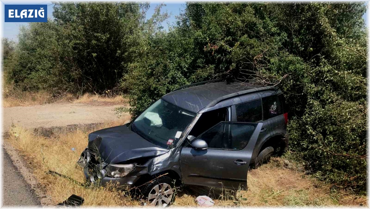 Elazığ'da otomobil şarampole uçtu: 4 yaralı