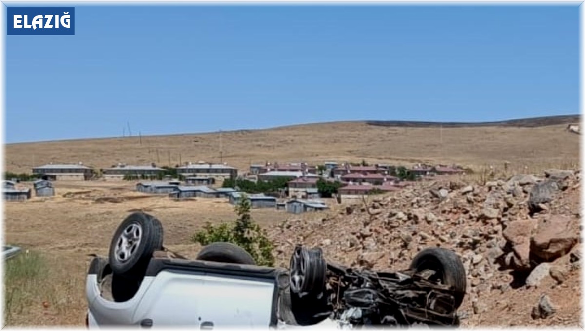 Elazığ'da otomobil takla attı: 1 yaralı