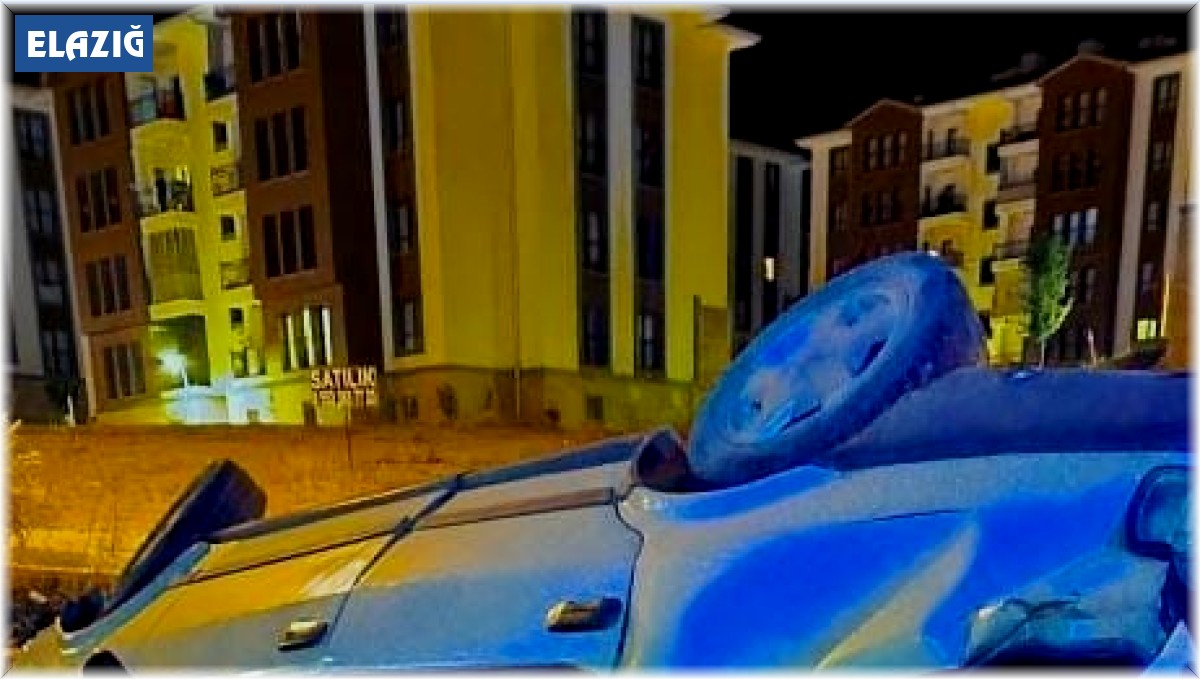 Elazığ'da otomobil takla attı: 1 yaralı