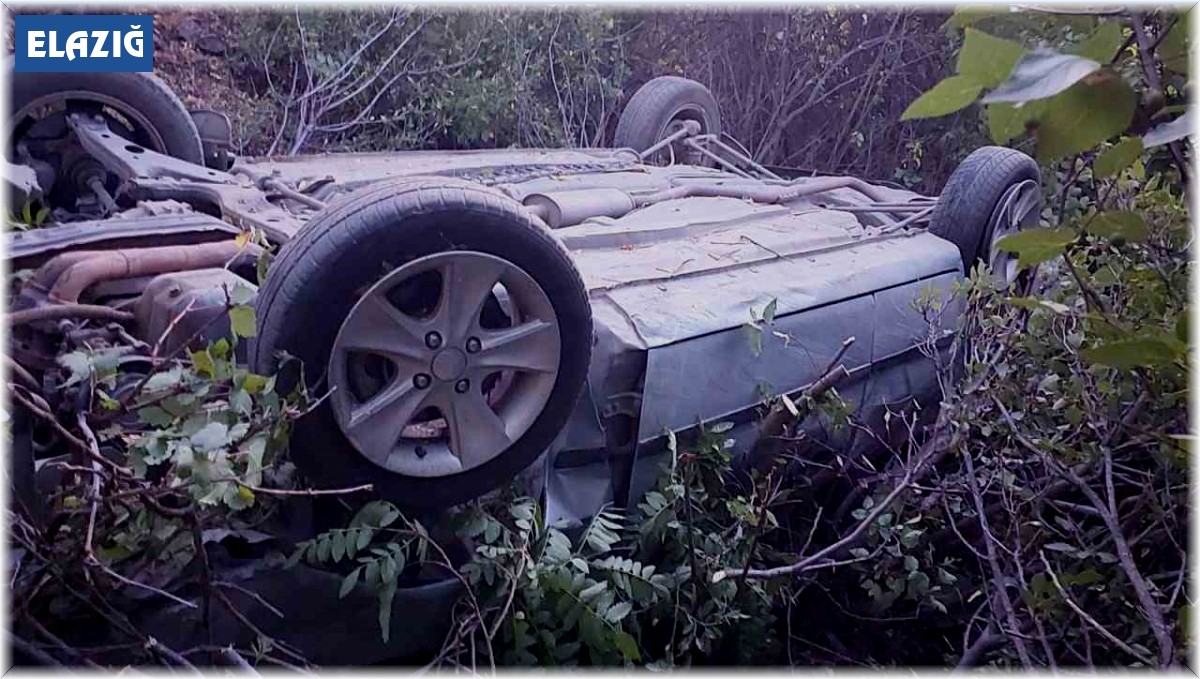 Elazığ'da otomobil uçuruma yuvarlandı: 4 yaralı