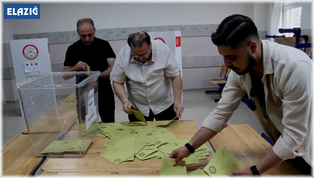 Elazığ'da oy kullanma işlemi sona erdi