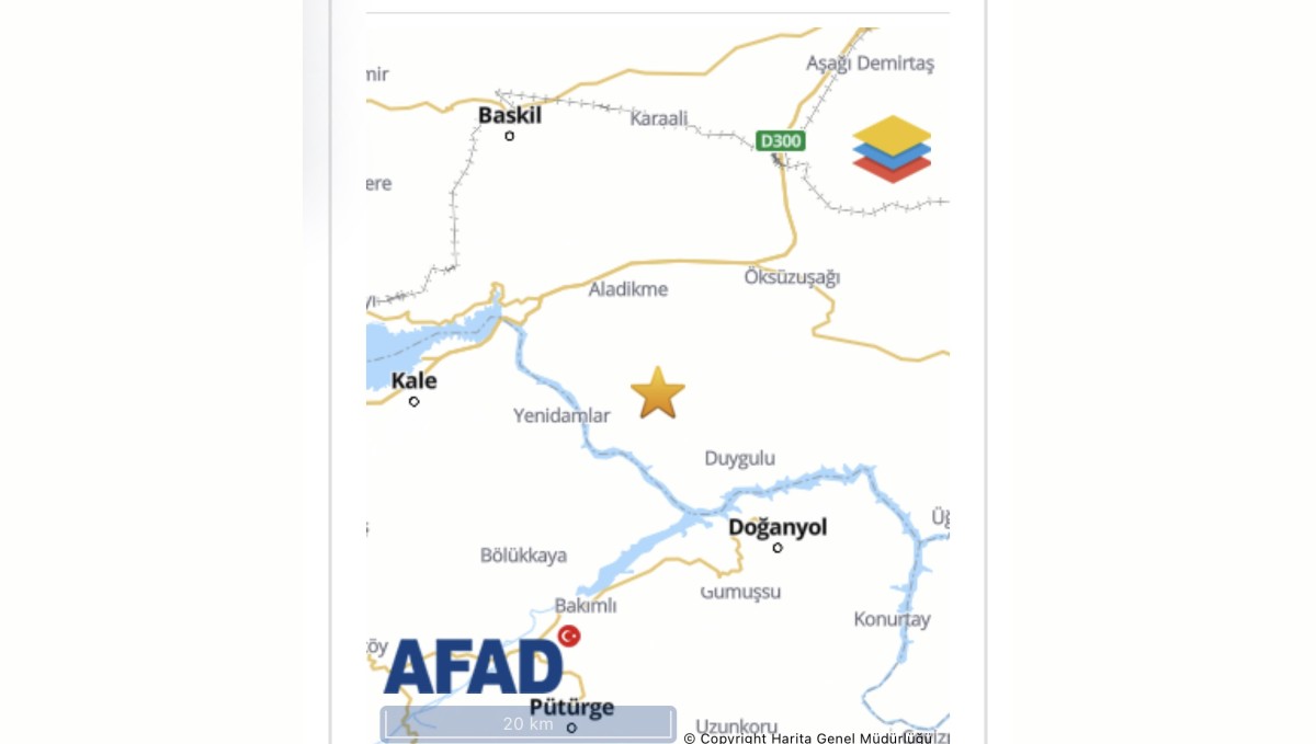 Elazığ'da peş peşe 4 deprem