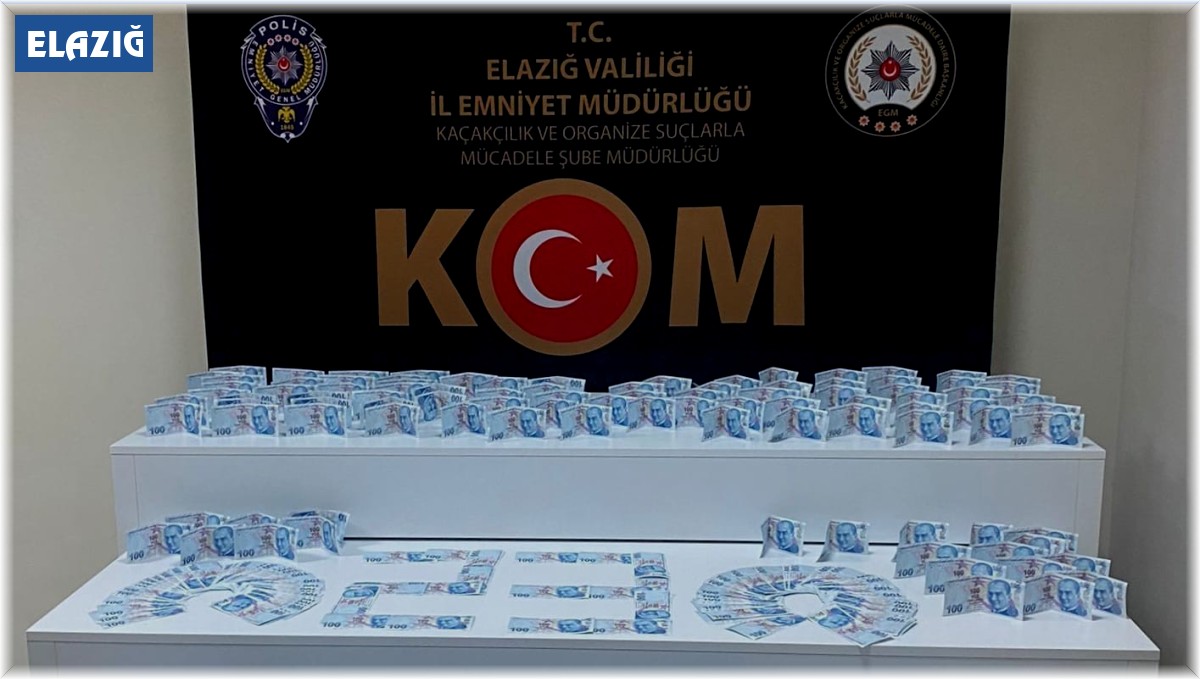 Elazığ'da piyasaya sahte para sürmeye hazırlanan 3 kişi yakalandı