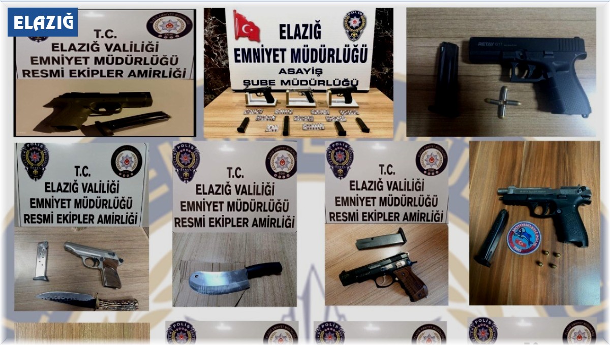 Elazığ'da ruhsatsız silah operasyonu: 23 gözaltı