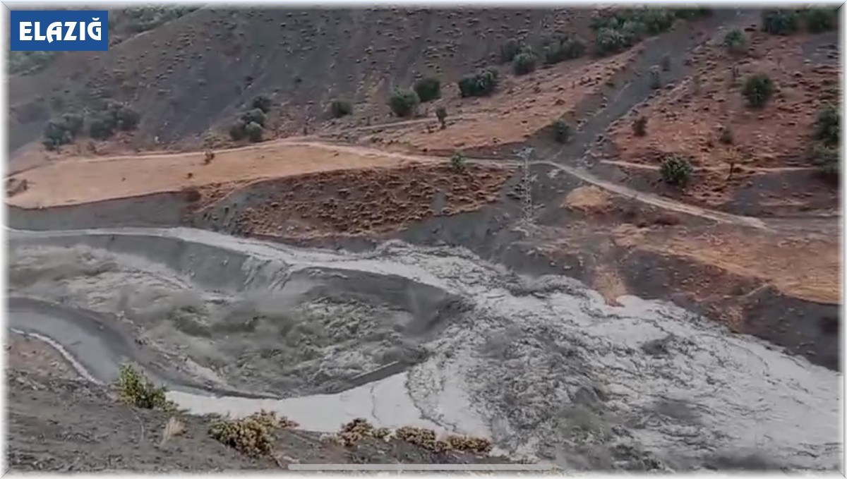 Elazığ'da sağanak sele neden oldu: 10 köy yolu ulaşıma kapandı