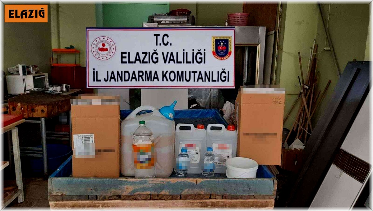 Elazığ'da sahte alkol operasyonu