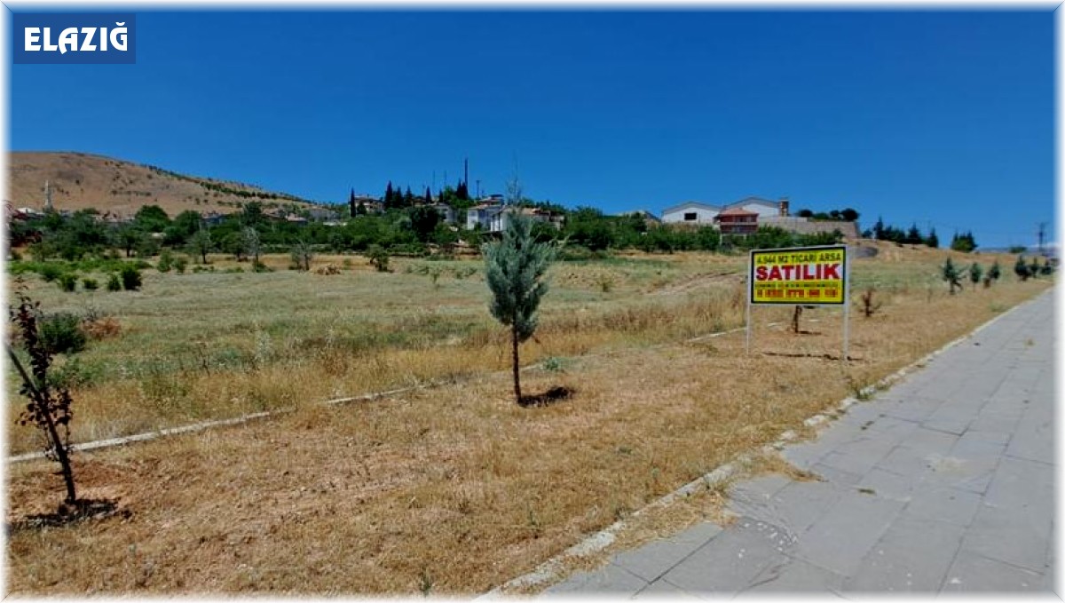 Elazığ'da 'Satılık arsa' yazılı tabelayı çaldılar