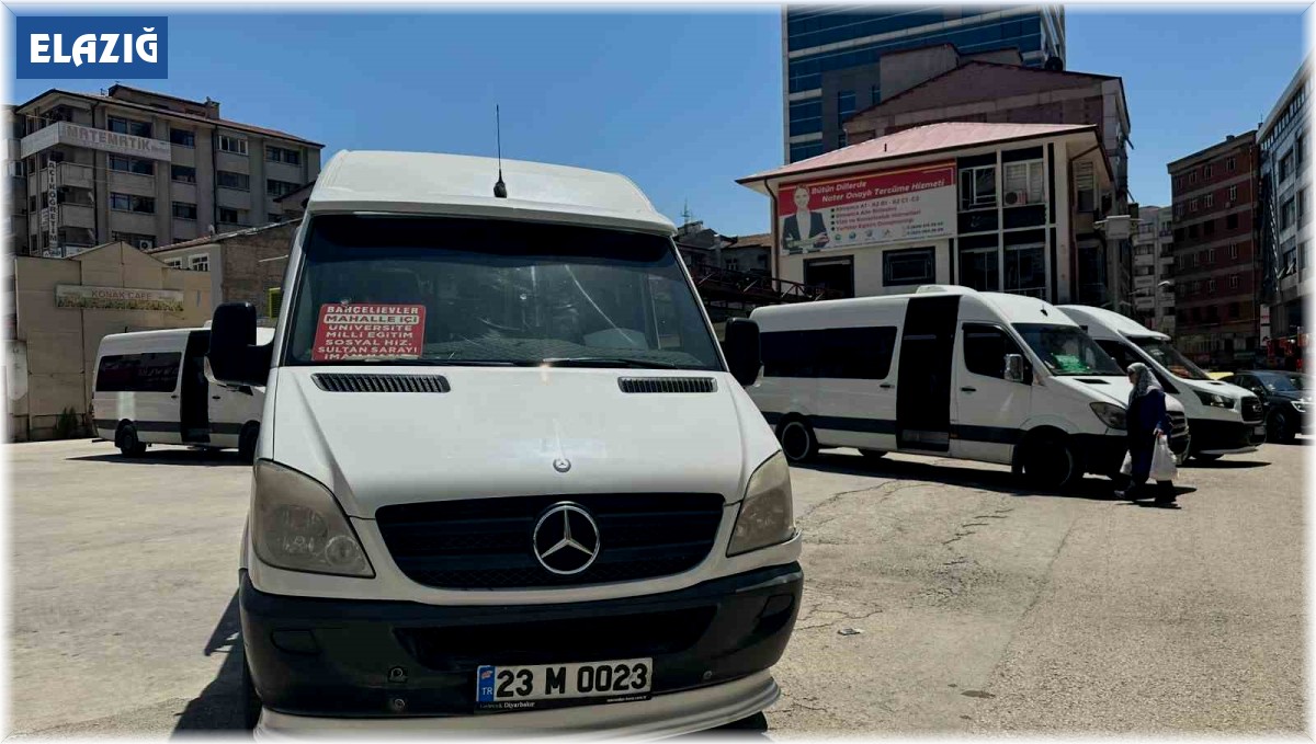Elazığ'da şehir içi minibüs ücretlerine zam