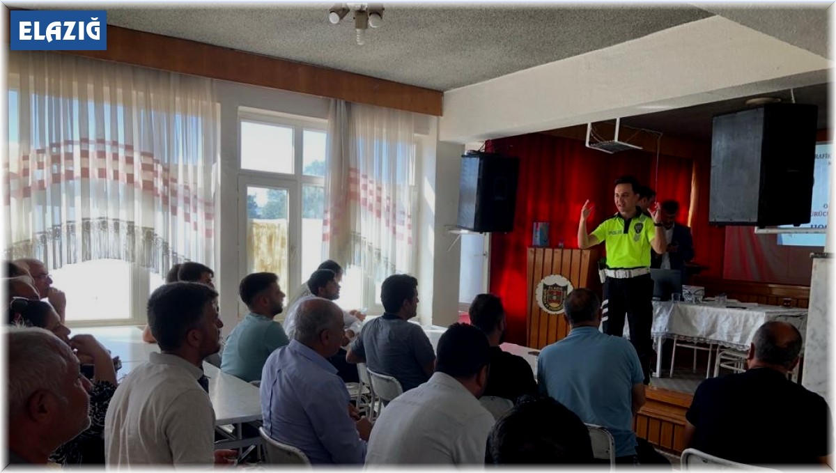 Elazığ'da servis sürücülerine eğitim