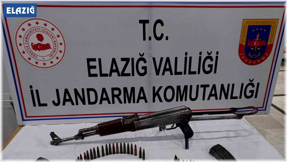 Elazığ'da silah kaçakçılarına yönelik operasyonda Kalaşnikof ele geçirildi