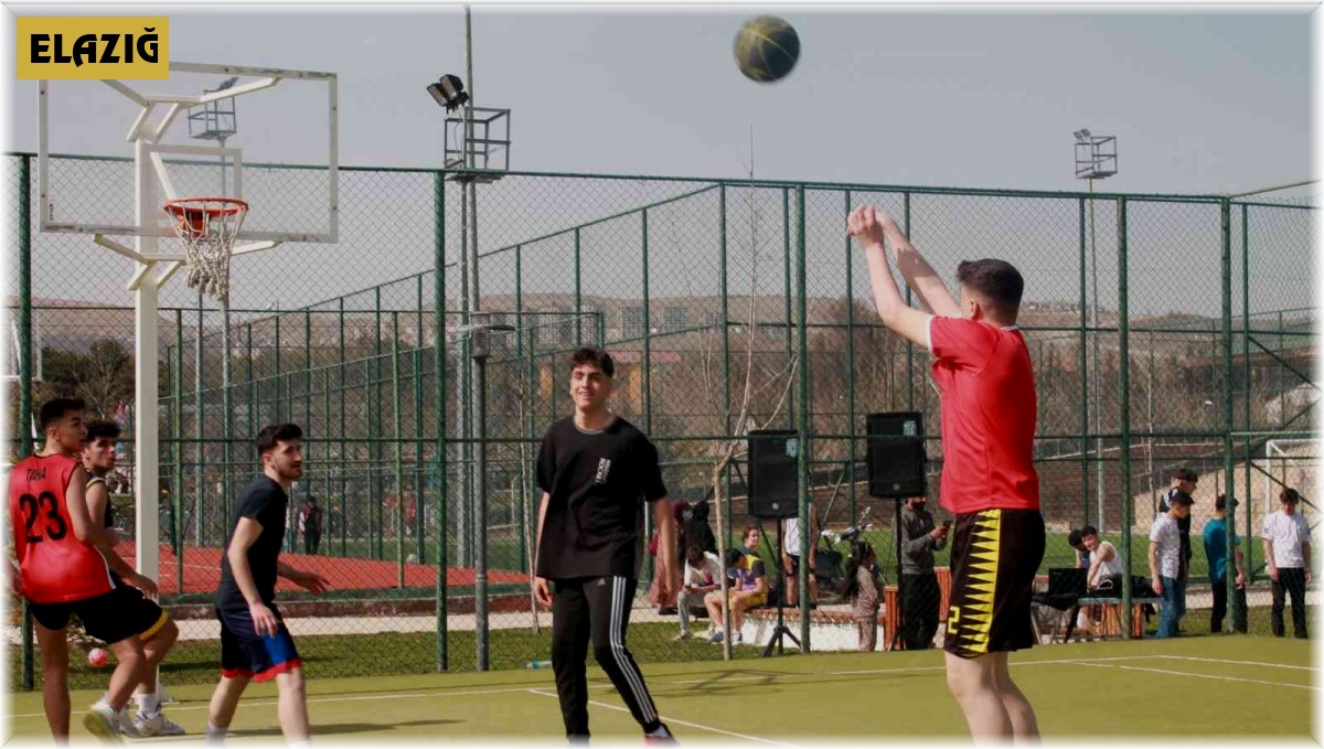 Elazığ'da sokak basketbol turnuvası düzenlendi