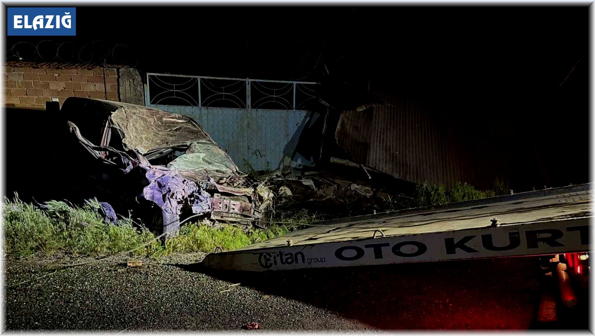 Elazığ'da takla atan araç hurdaya döndü: 1 yaralı