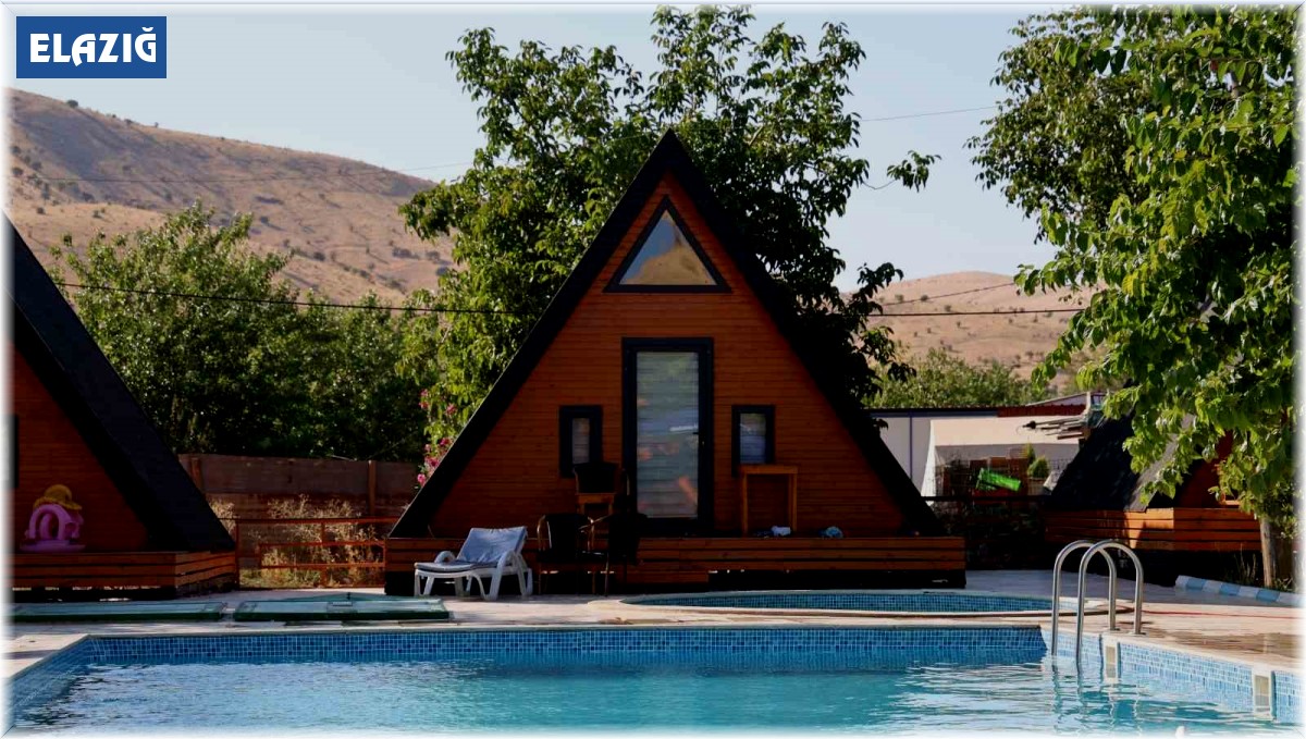 Elazığ'da tatilcilerin yeni gözdesi bungalovlar