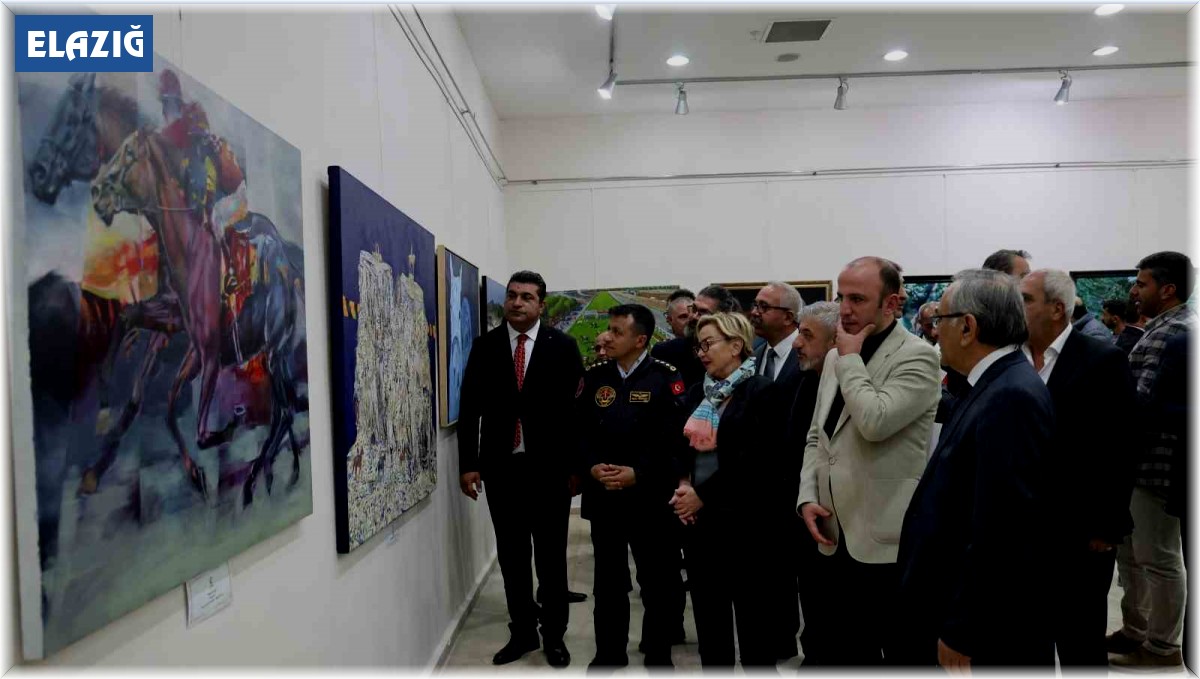 Elazığ'da TJK resim sergisi açıldı