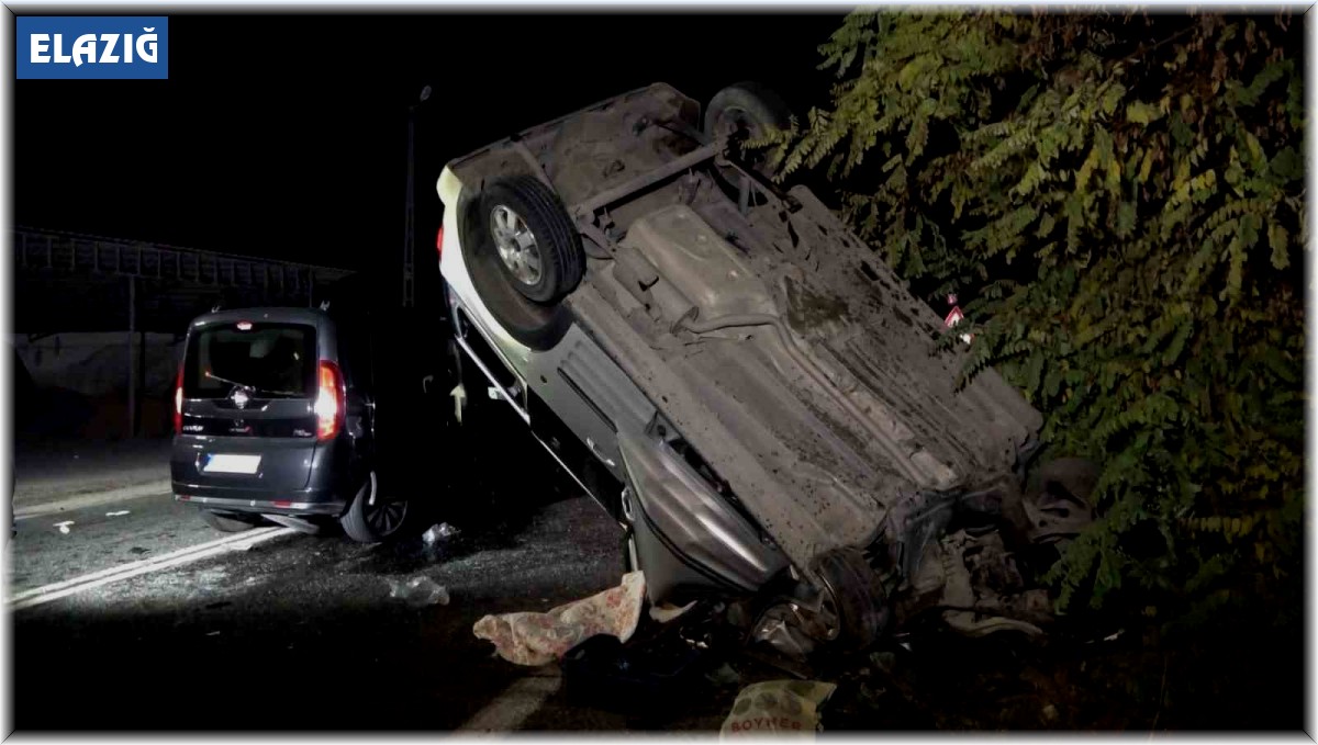 Elazığ'da trafik kazası: 1 ölü, 3 yaralı