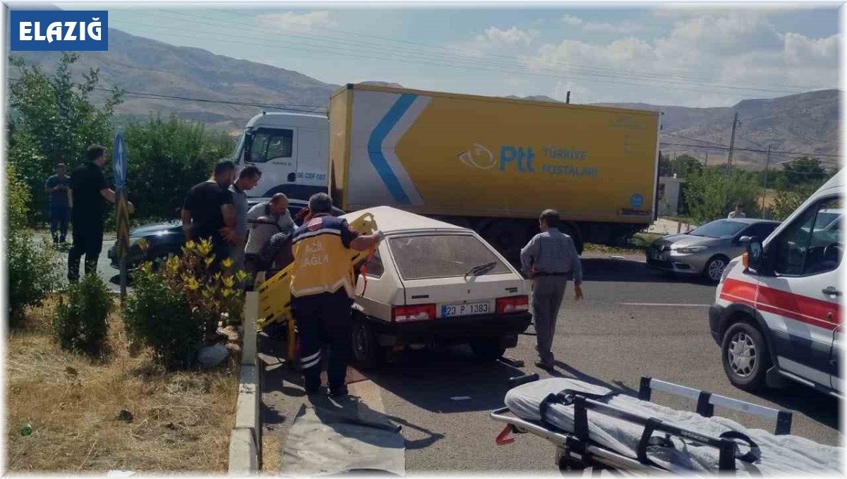 Elazığ'da trafik kazası: 1 yaralı
