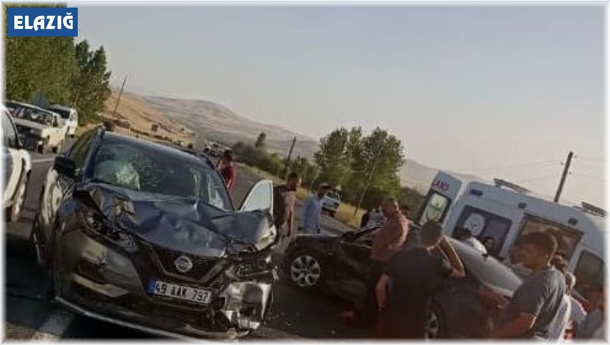 Elazığ'da trafik kazası: 2'si ağır 8 yaralı