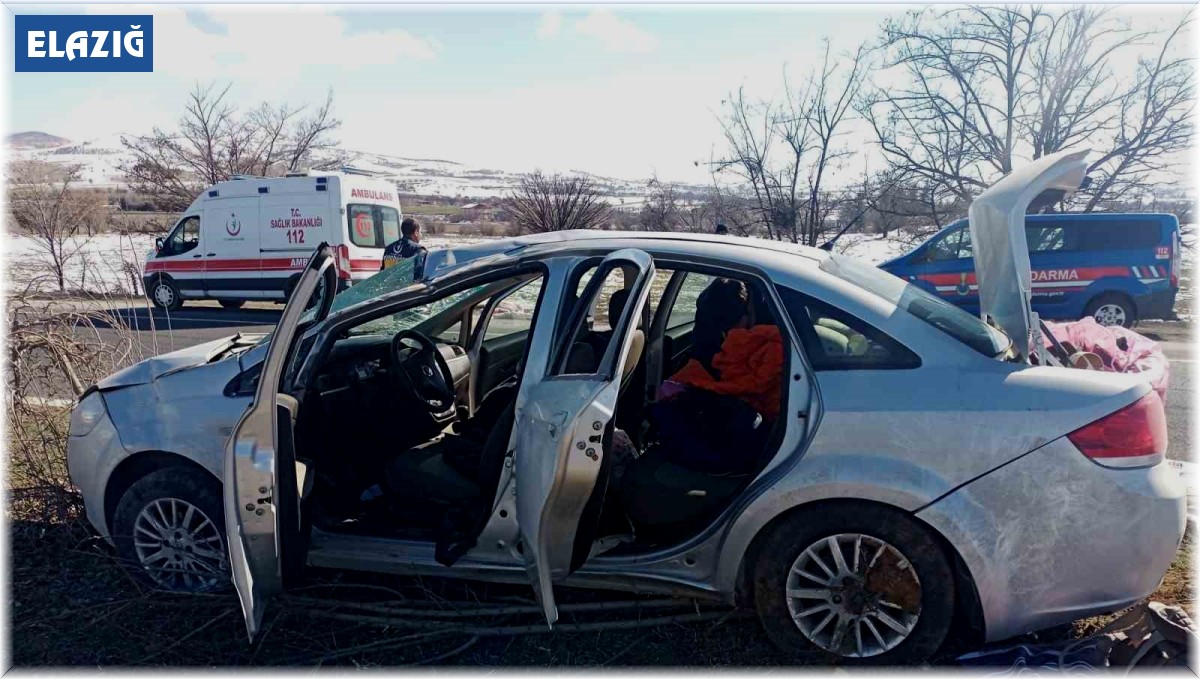 Elazığ'da trafik kazası: 2 yaralı
