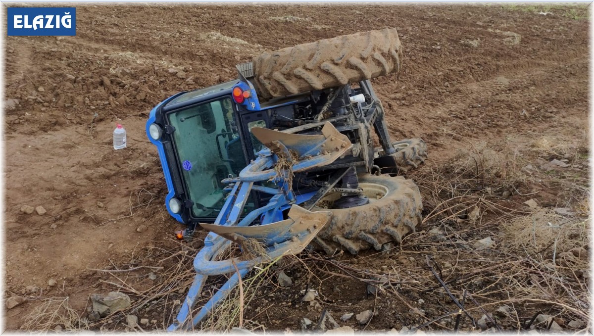 Elazığ'da traktör devrildi: 1 yaralı