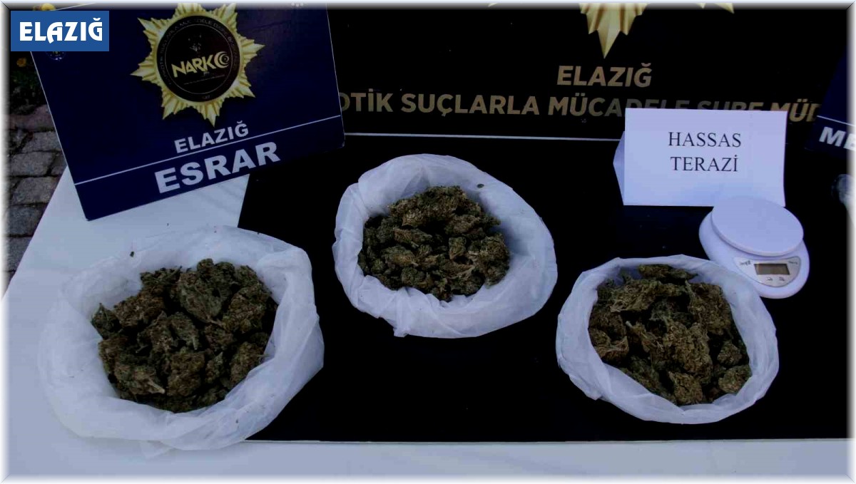 Elazığ'da uyuşturucu operasyonu: 3 şüpheli yakalandı