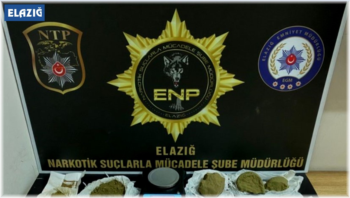 Elazığ'da uyuşturucu operasyonu: 3 şüpheli yakalandı