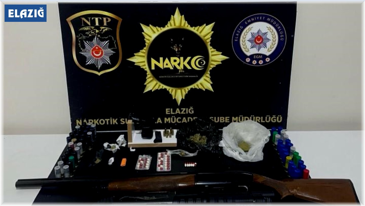 Elazığ'da uyuşturucu operasyonu: 8 gözaltı