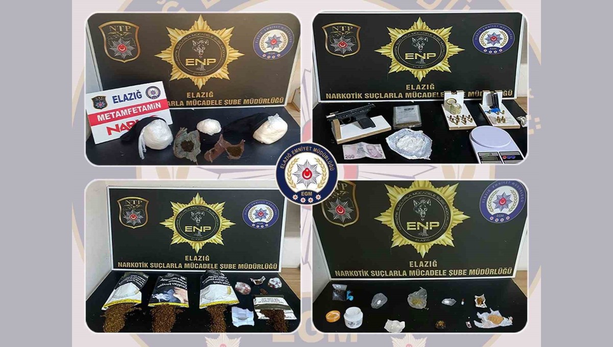 Elazığ'da uyuşturucu operasyonu: 8 şüpheli tutuklandı