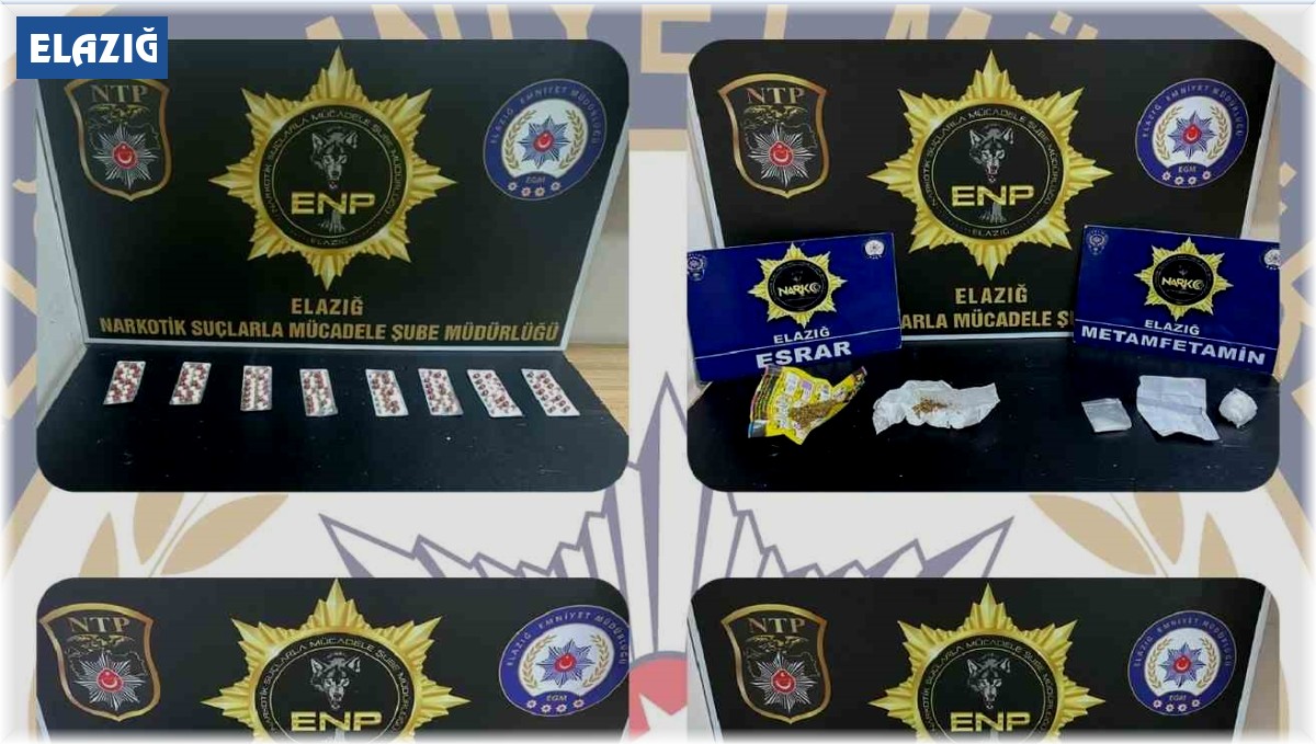 Elazığ'da uyuşturucu satıcılarına darbe: 16 şahıs yakalandı