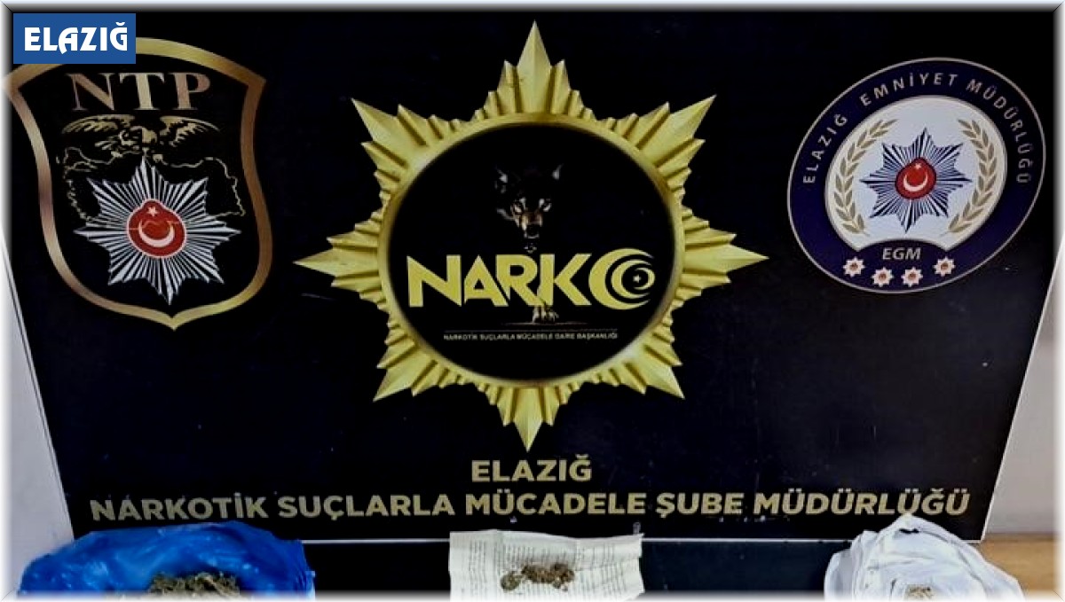 Elazığ'da uyuşturucu taciri 1 kişi tutuklandı