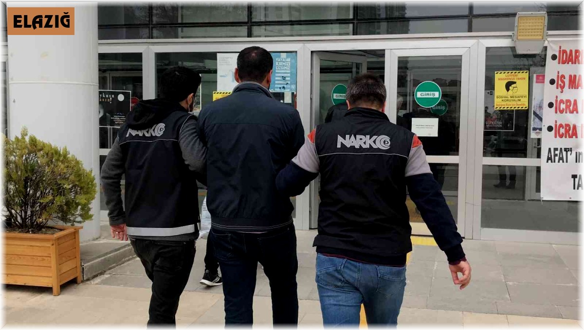 Elazığ'da uyuşturucu taciri tutuklandı
