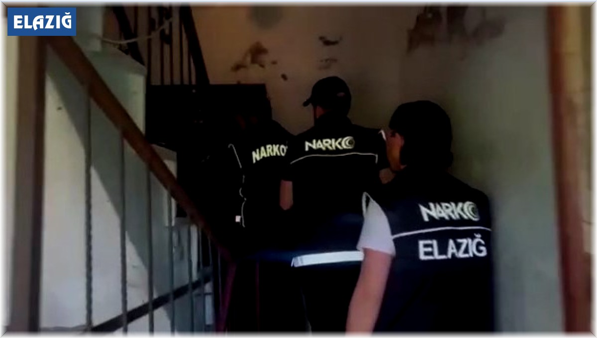 Elazığ'da uyuşturucu tacirlerine operasyon: 10 gözaltı