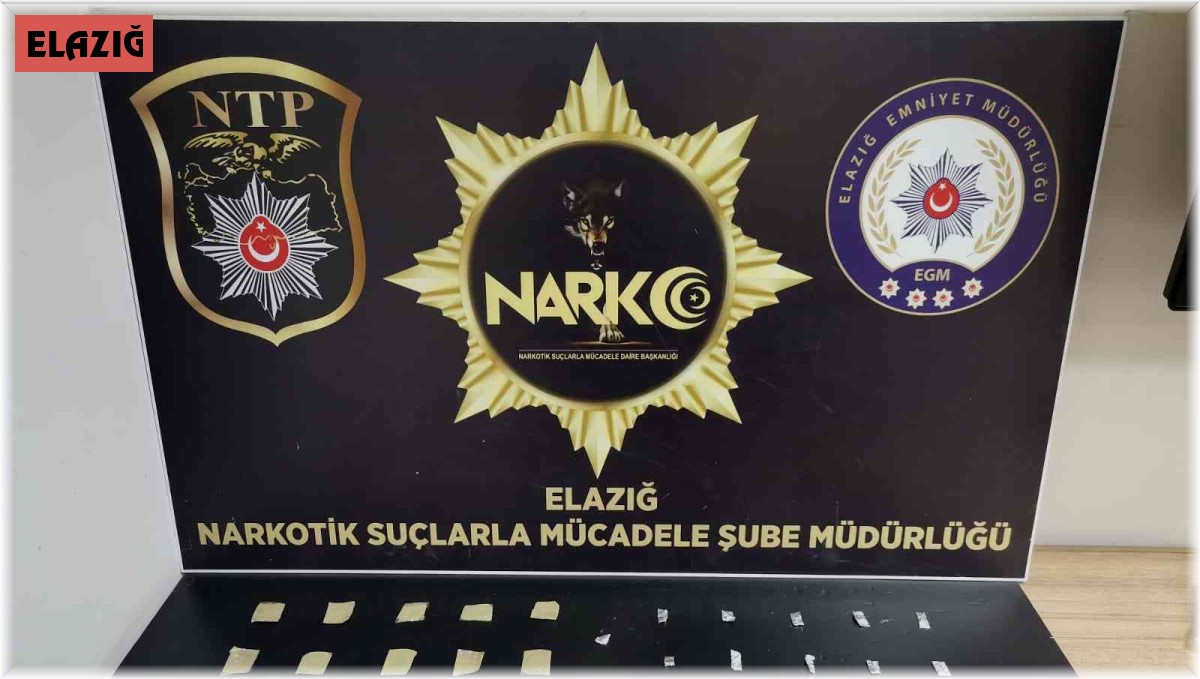 Elazığ'da uyuşturucu ticareti yapan şüpheli tutuklandı