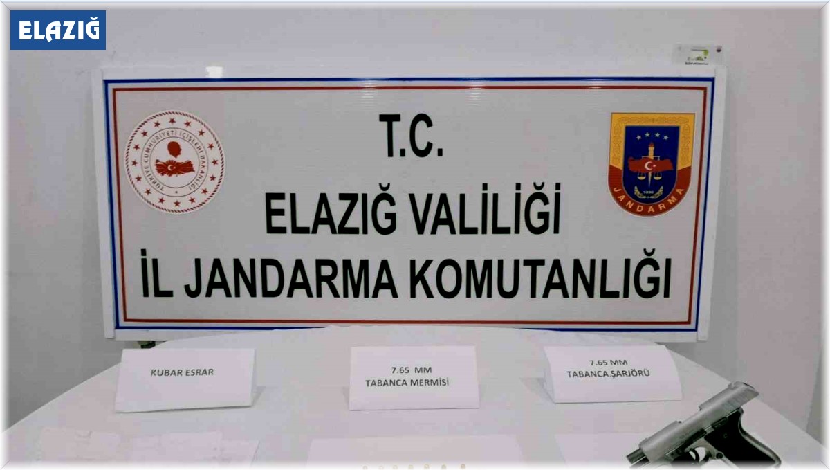 Elazığ'da uyuşturucuyla mücadele: 1 gözaltı