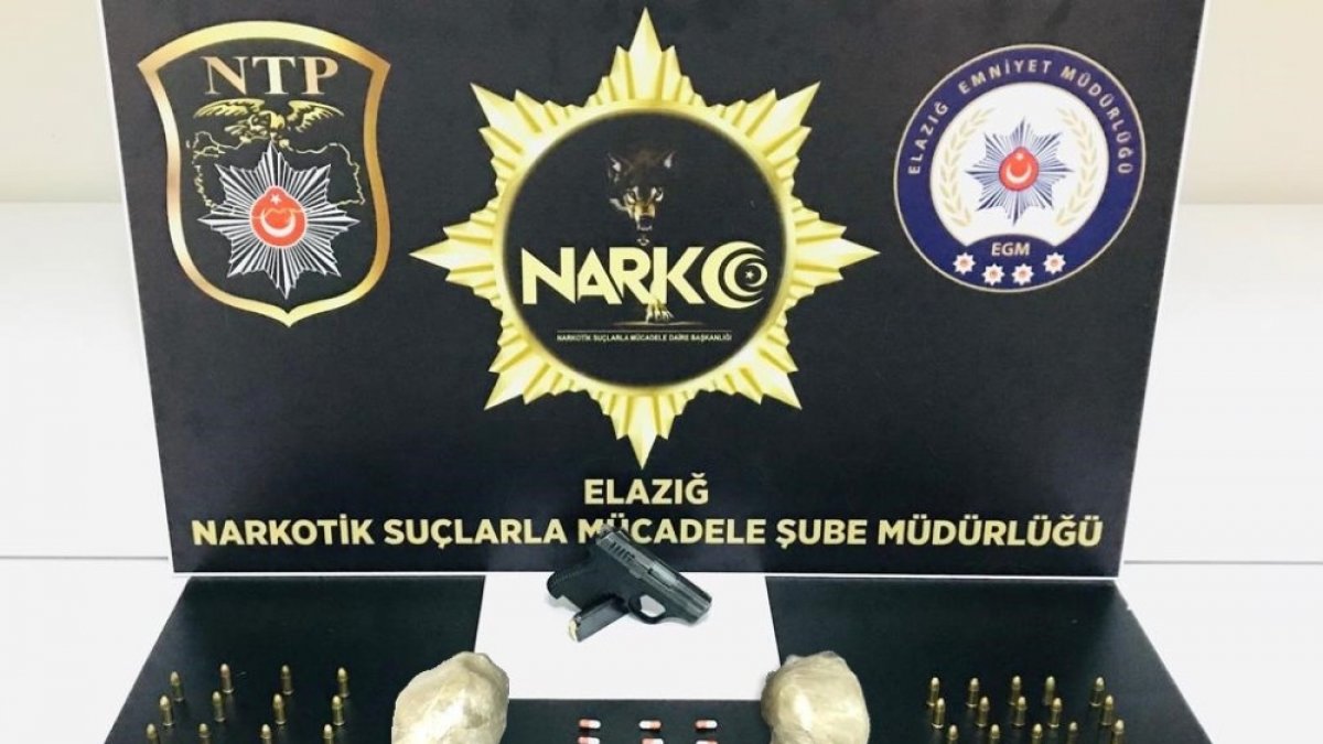 Elazığ'da uyuşturucuyla mücadele:2 tutuklama