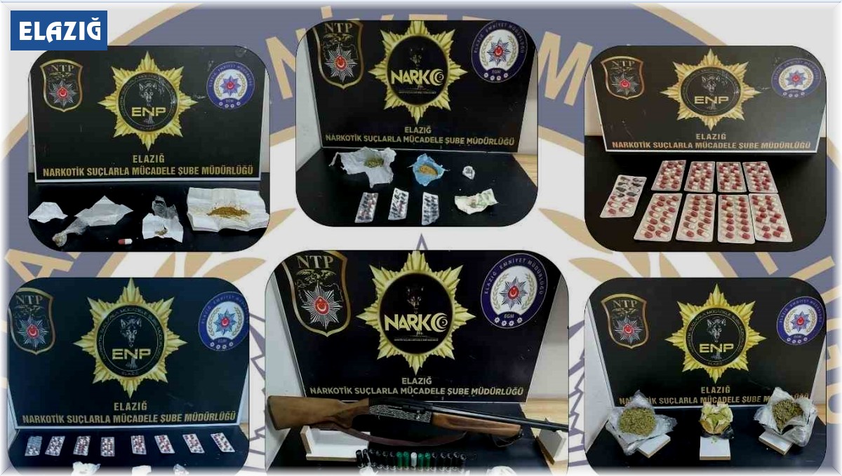 Elazığ'da uyuşturucuyla mücadele: 4 tutuklama