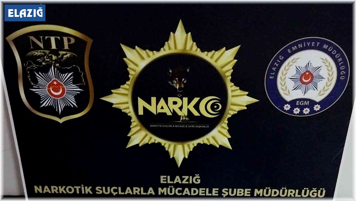 Elazığ'da uyuşturucuyla mücadele aralıksız sürüyor: 1 tutuklama
