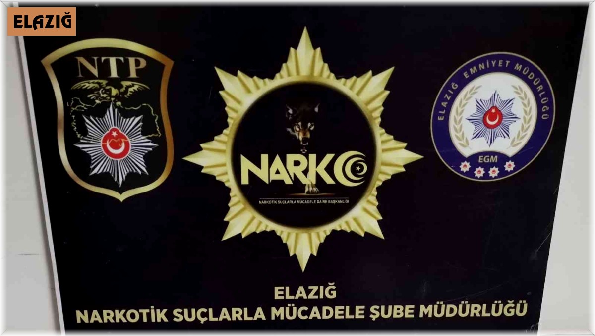 Elazığ'da uyuşturucuyla mücadele çalışmaları: 2 tutuklama