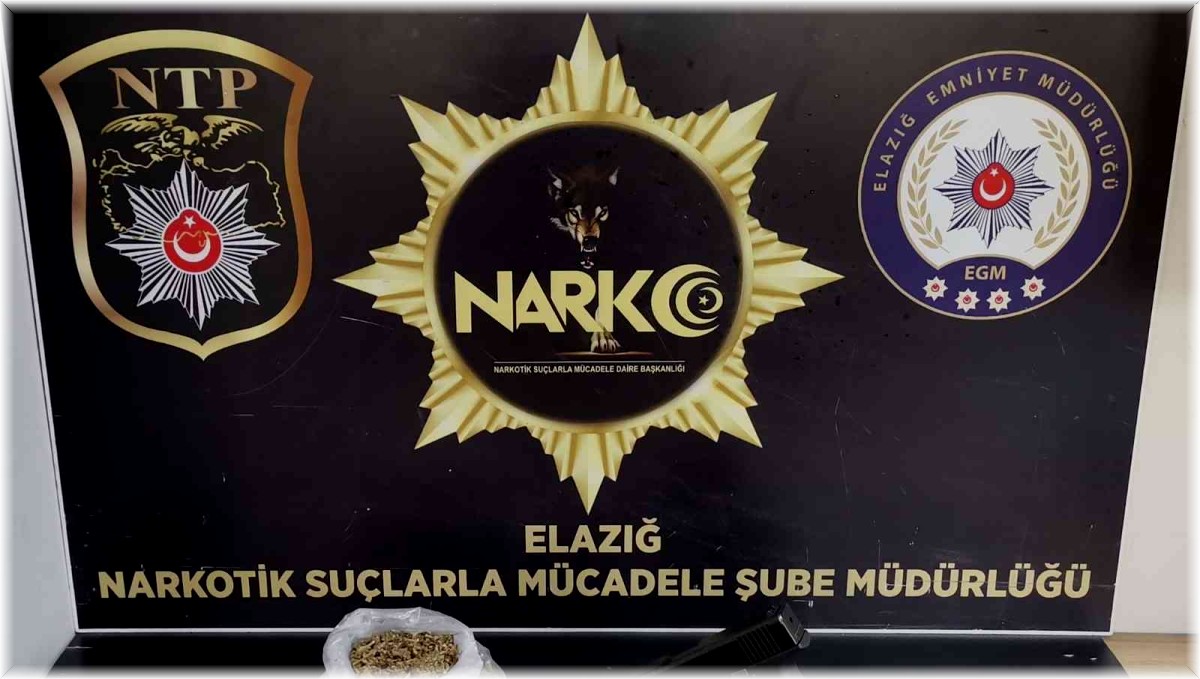 Elazığ'da uyuşturucuyla mücadele sürüyor: 2 gözaltı