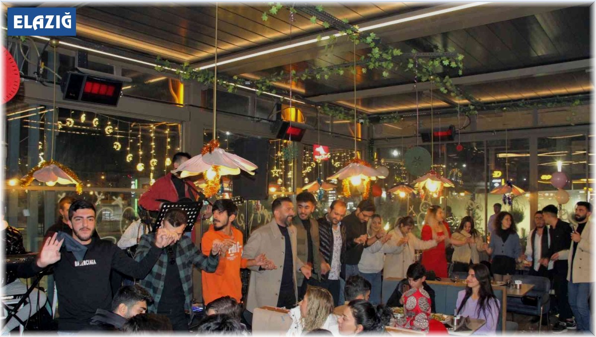 Elazığ'da vatandaşlar 2023'e halay çekip çiftetelli oynayarak girdi