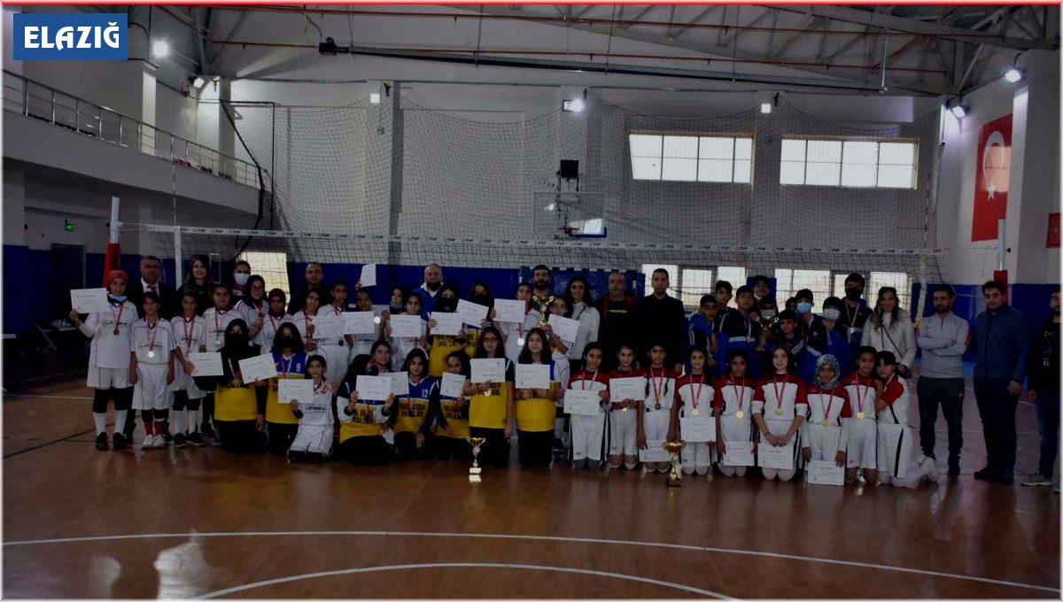Elazığ'da voleybol müsabakaları tamamlandı