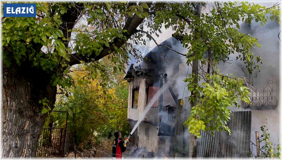 Elazığ'da yangın: 1 yaralı