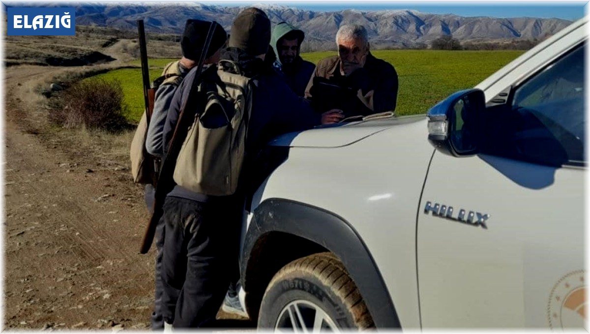 Elazığ'da yasa dışı avlanan bir kişiye idari işlem uygulandı