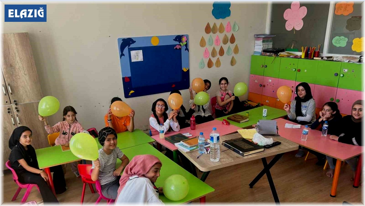 Elazığ'da yaz Kur'an kursu eğitimleri sürüyor