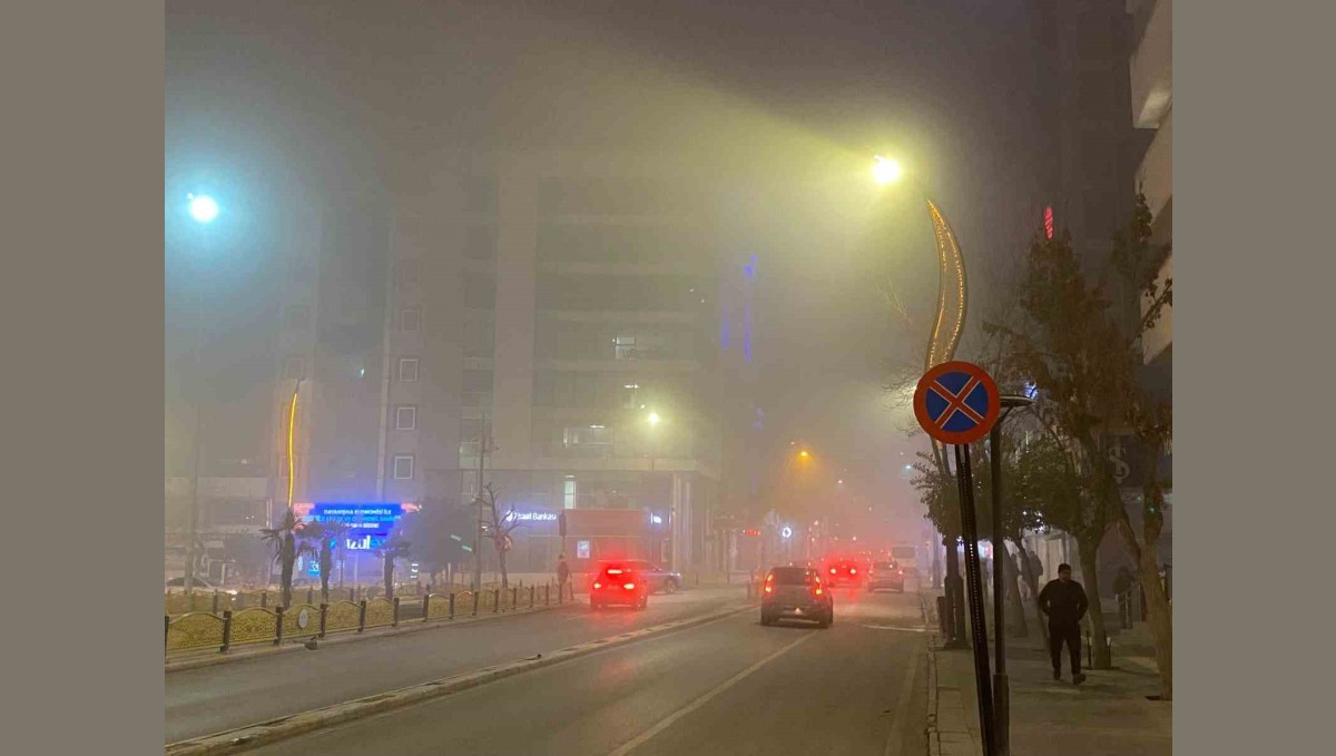 Elazığ'da yoğun sis: Görüş mesafesi 5 metreye kadar düştü
