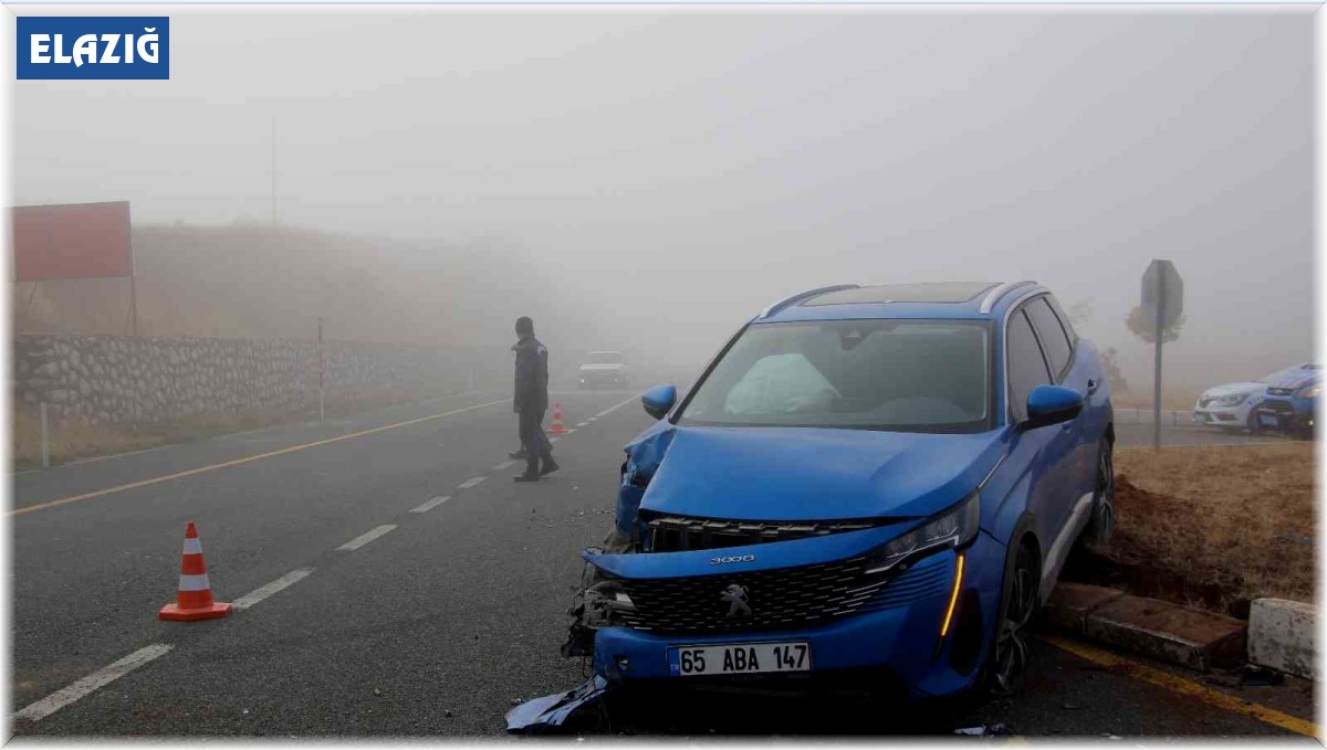 Elazığ'da yoğun sis kazayı beraberinde getirdi: 3 yaralı