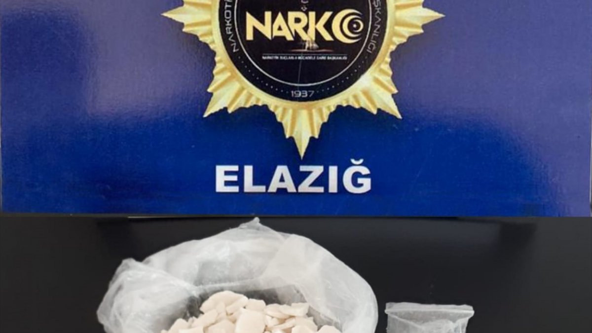 Elazığ'da yolcu otobüsünde uyuşturucuyla yakalanan zanlı tutuklandı