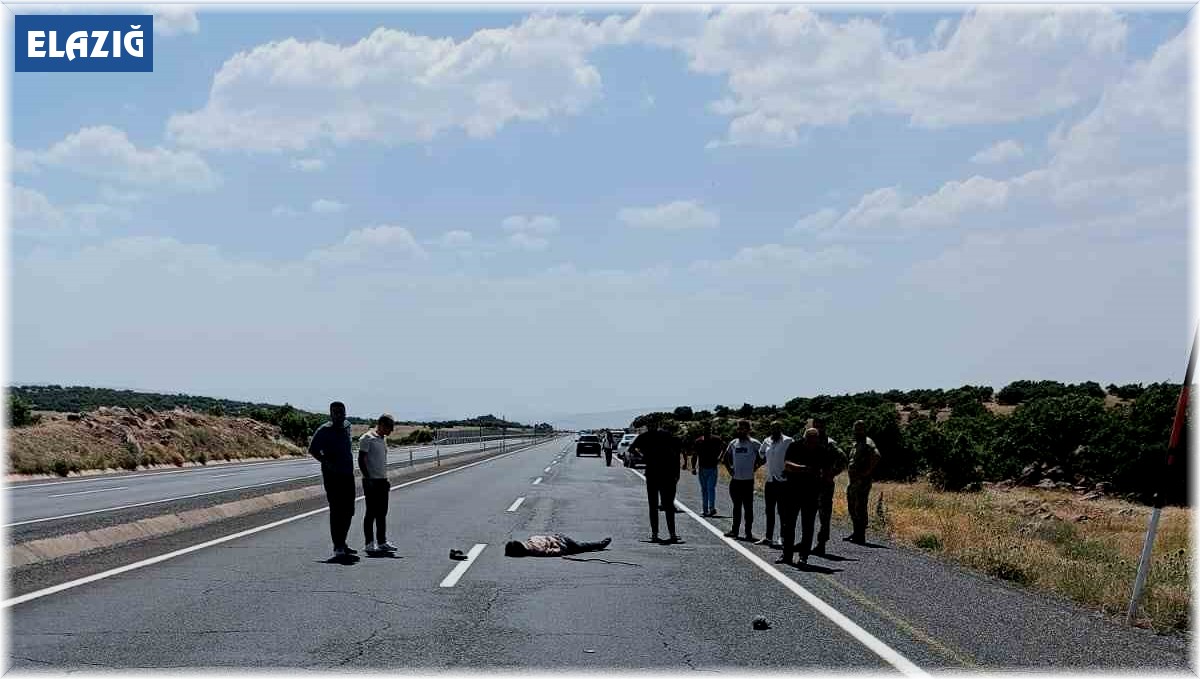 Elazığ'da yolun karşısına geçmeye çalışan yayaya araç çarptı